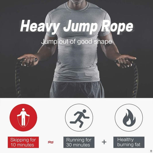25mm Fitness Heavy Jump Rope Crossfit Weighted Battle