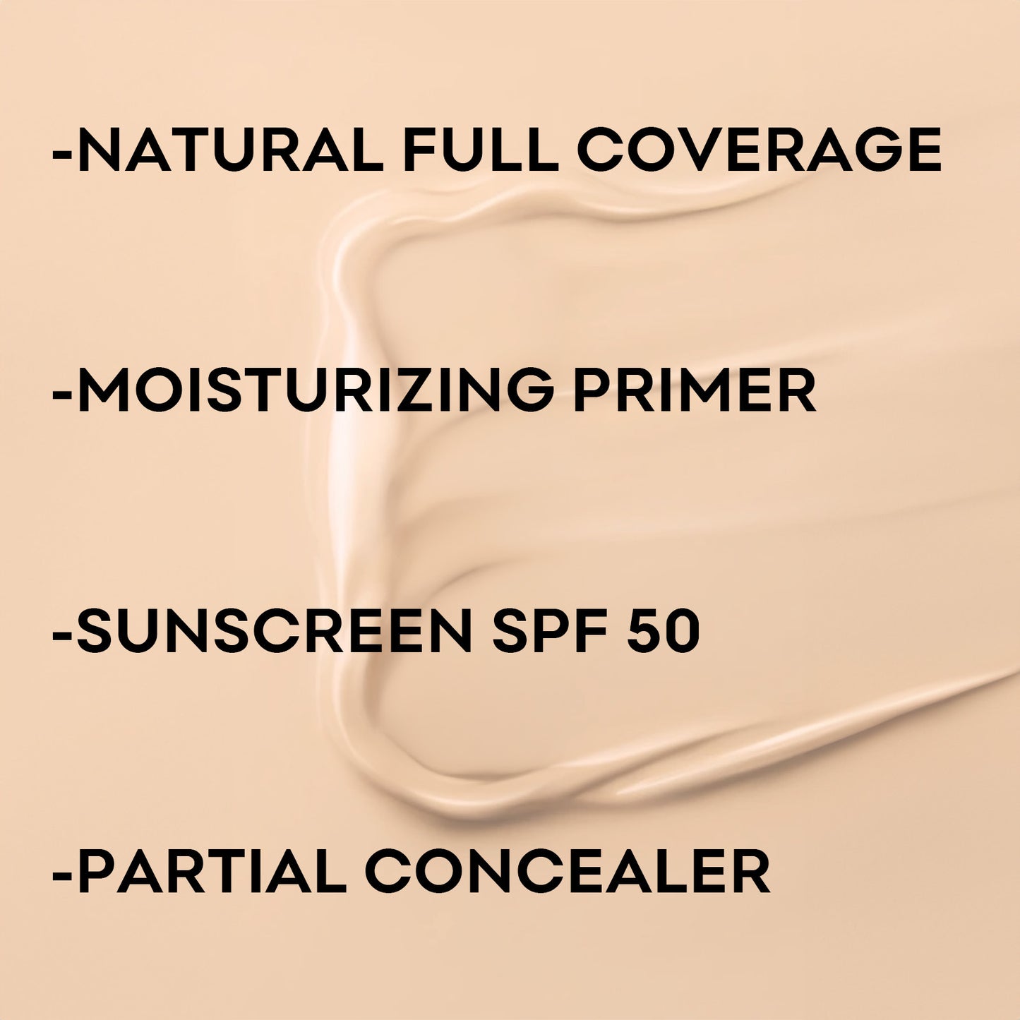 SPF50 Sunscreen Liquid Foundation